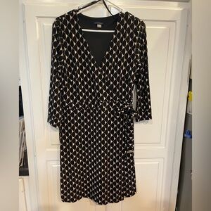 Tommy Hilfiger Geometric Faux Wrap Dress size 8